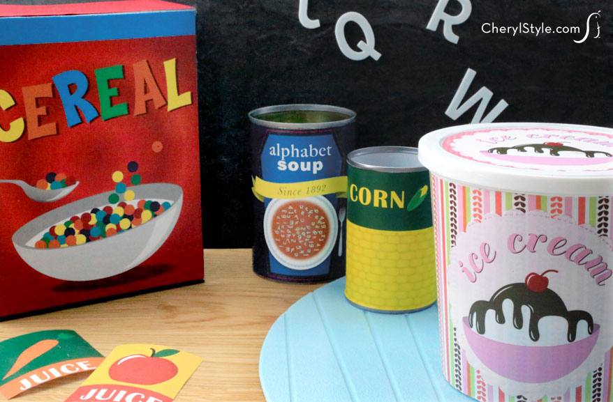 Printable Play Food Labels | Fun Family Crafts