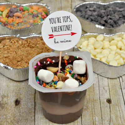 Valentine’s Day Pudding Cups and Topping Bar