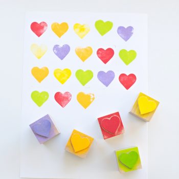 Rainbow Heart Stamps