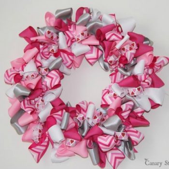 Valentine's Day Ribbon Wreath