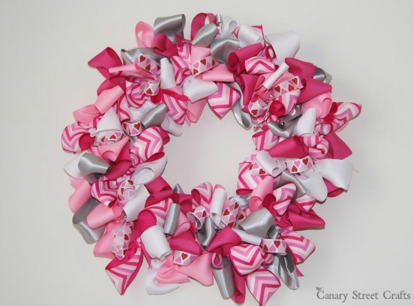 valentines day ribbon s day ribbon wreath family crafts valentines day ribbon s day ribbon wreath family crafts