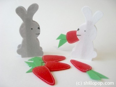 Feed The Hungry Bunny Clothespin Game