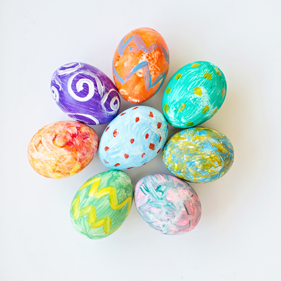 Watercolor Easter Eggs | Fun Family Crafts