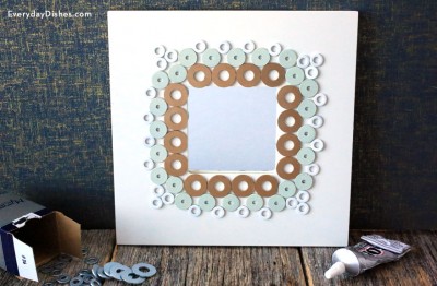 Frame Decorated with Washers