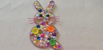Beads and Buttons Wire Rabbit