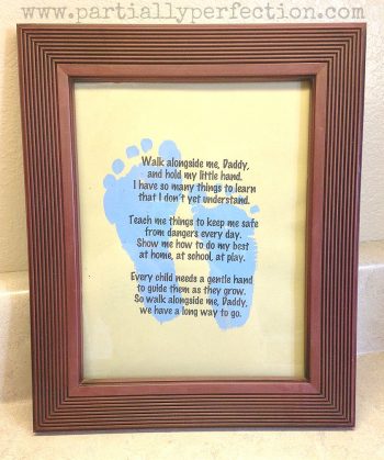 Father's Day Footprint Craft | Fun Family Crafts