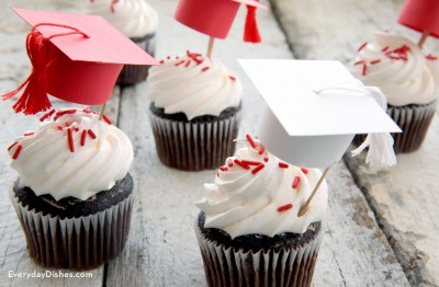 Graduation Cap Cupcake Toppers