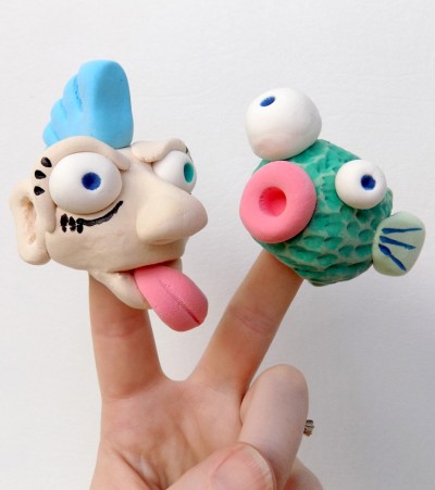 Model Magic Finger Puppets