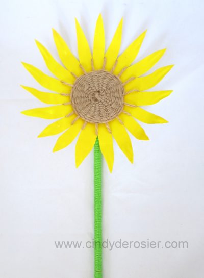 Paper Plate Sunflower