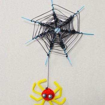 Spider and Web Halloween Decoration