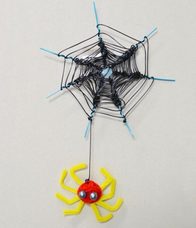 Spider and Web Halloween Decoration