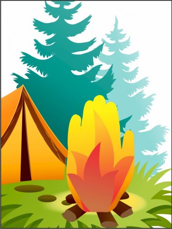 Printable Handprint Campfire Project | Fun Family Crafts