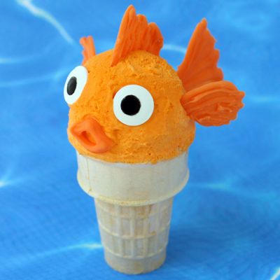Orange Ice Cream Cone Goldfish