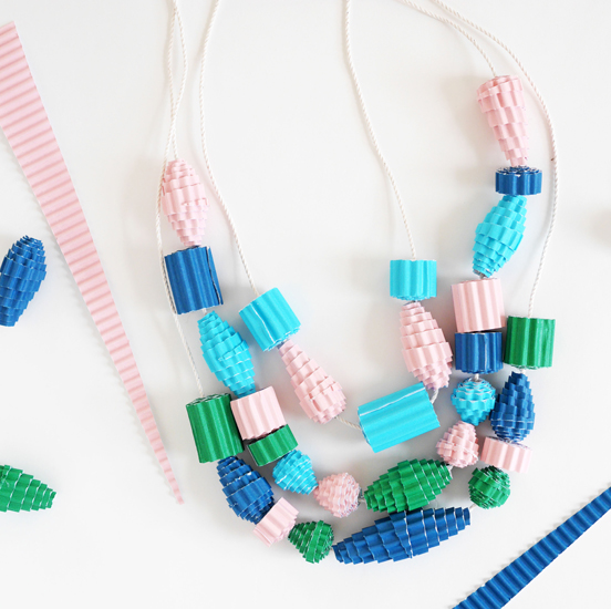 Paper Bead Necklace