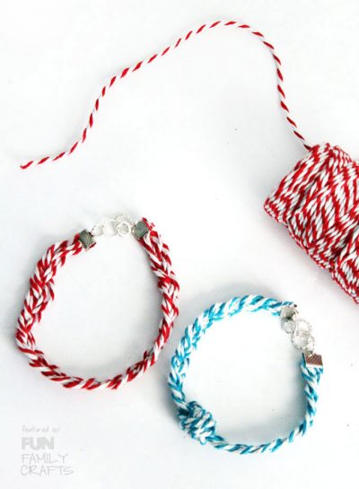 Step by step tutorial - How to make your own  Braided Friendship Bracelets at Fun Family Crafts