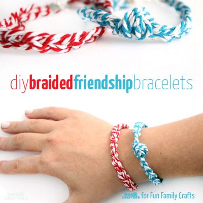 Step by step tutorial - How to make your own  Braided Friendship Bracelets at Fun Family Crafts