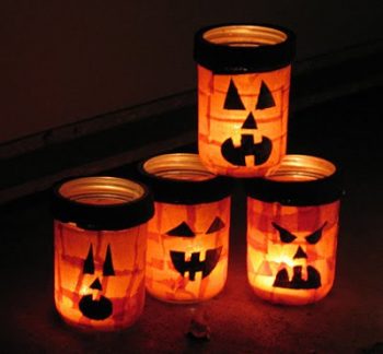 Jack O'Lantern Luminaries - a fun Halloween craft