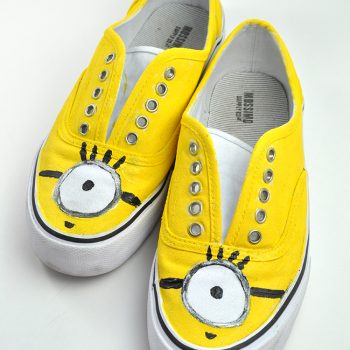 Minion Hand-Painted Shoes