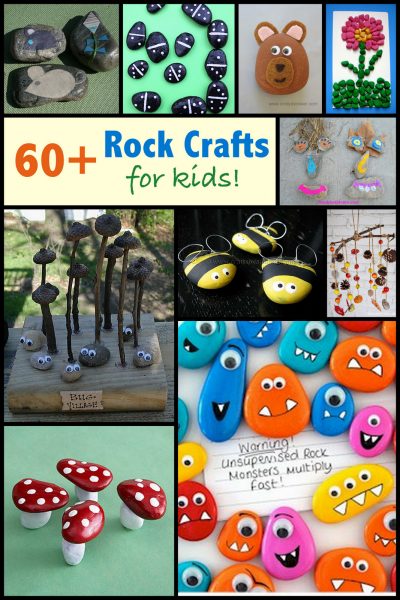 Rock Crafts for Kids: more than 60 ideas!