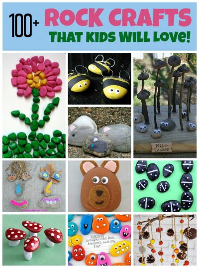 Rock Crafts for Kids: more than 60 ideas!