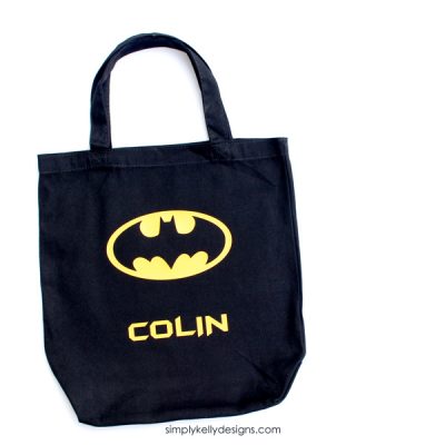 Personalized Batman Trick-Or-Treat Bag