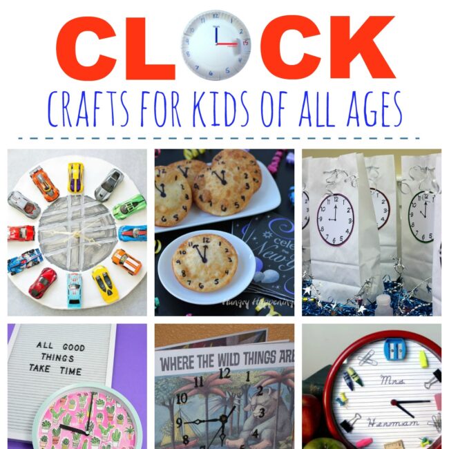 Clock Activities & Crafts for Kids lots of clock activities!