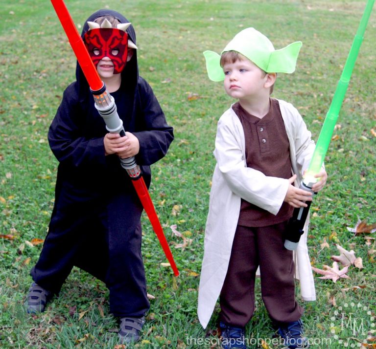 Darth Maul and Yoda Costumes | Fun Family Crafts