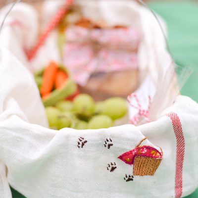 Little Red Riding Hood Embroidered Towels