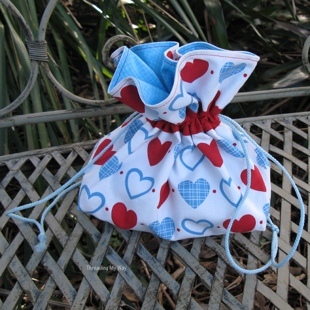 Drawstring Bag for a Spool Knitting Kit Fun Family Crafts