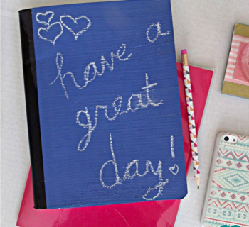 Chalkboard Composition Notebook | Fun Family Crafts