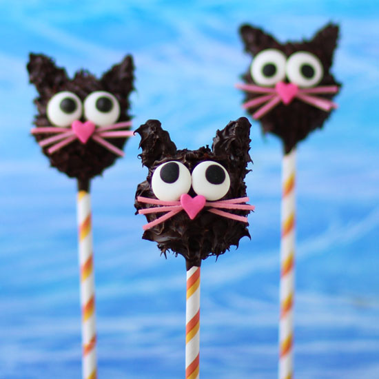 Peanut Butter Fudge Filled Chocolate Cat Pops Fun Family Crafts