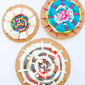 Cardboard Circle Weaving | Fun Family Crafts