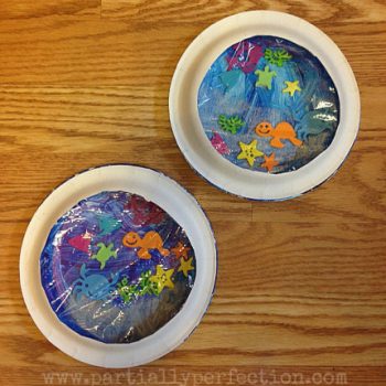 Create your own little saltwater world with this Ocean Aquarium Craft. It all starts with paper plates.