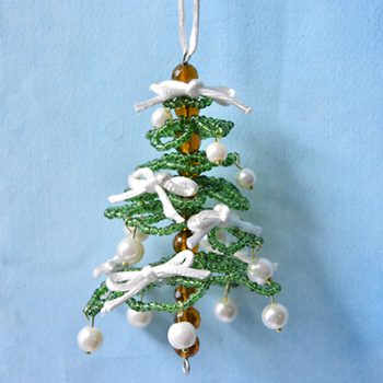 Seed Bead Christmas Tree Ornament
