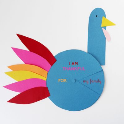 Colorful Paper Craft Turkey