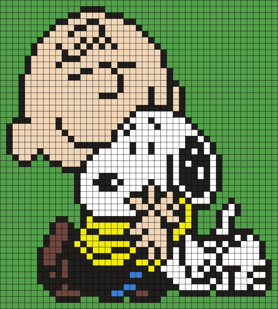 Charlie Brown and Snoopy Perler Bead Art | Fun Family Crafts
