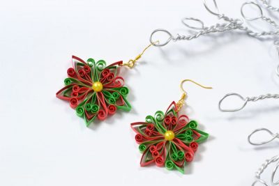 Quilled Star Earrings
