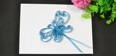 Quilled Butterfly Card