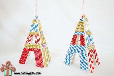 Eiffel Tower Chirstmas Ornaments