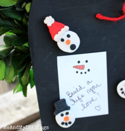 Snowman Magnets and Notes