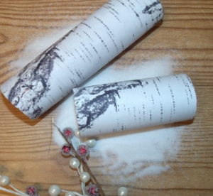 Faux Birch Logs | Fun Family Crafts