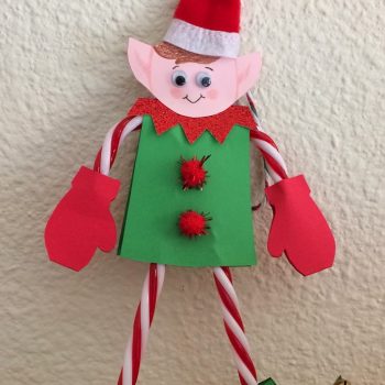 Candy Cane Elf Ornament