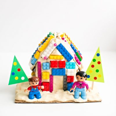LEGO Playdough Gingerbread House