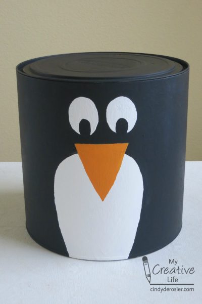 Painted Penguin Container