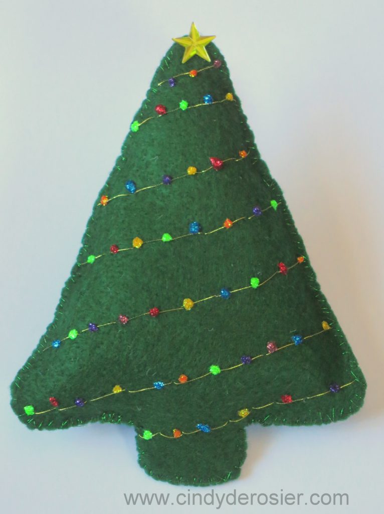 felt stuffed christmas tree