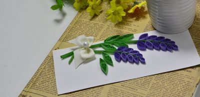 Quilled Lavender Cards