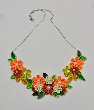 Quilled Flower Necklace