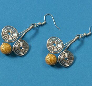 Easy Wire-Wrapped Drop Earrings