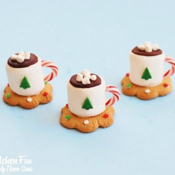 Hot Cocoa Marshmallow Cookie Cups