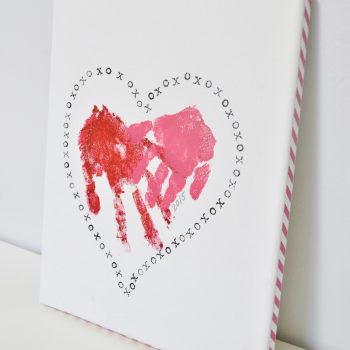 Handprint Heart Valentine